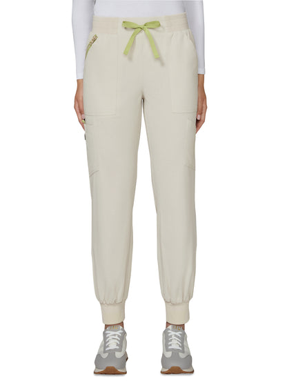 Women's Seven-Pocket Silky and Durable Jogger-Style Pant - 781 - Bone