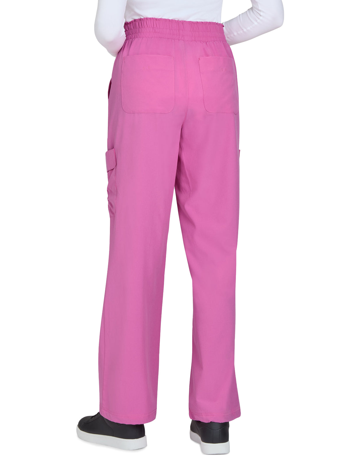 Women's 6-Pocket Eco-Friendly Hidden Drawcord Ayla Scrub Pant - 782 - Strawberry Moon