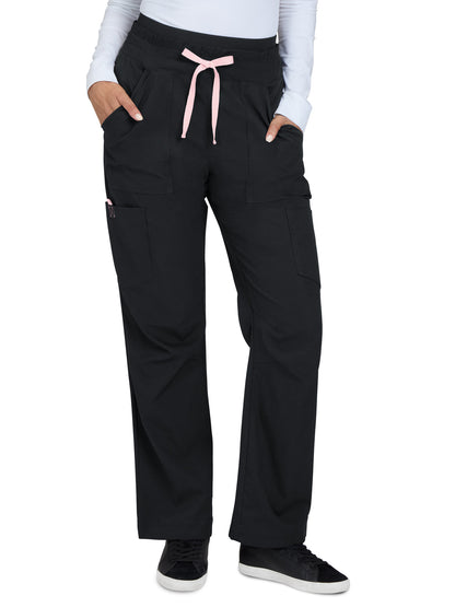 Women's Wide-Leg 6-Pocket Freda Scrub Pant - 785 - Black