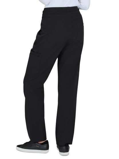 Women's Wide-Leg 6-Pocket Freda Scrub Pant - 785 - Black