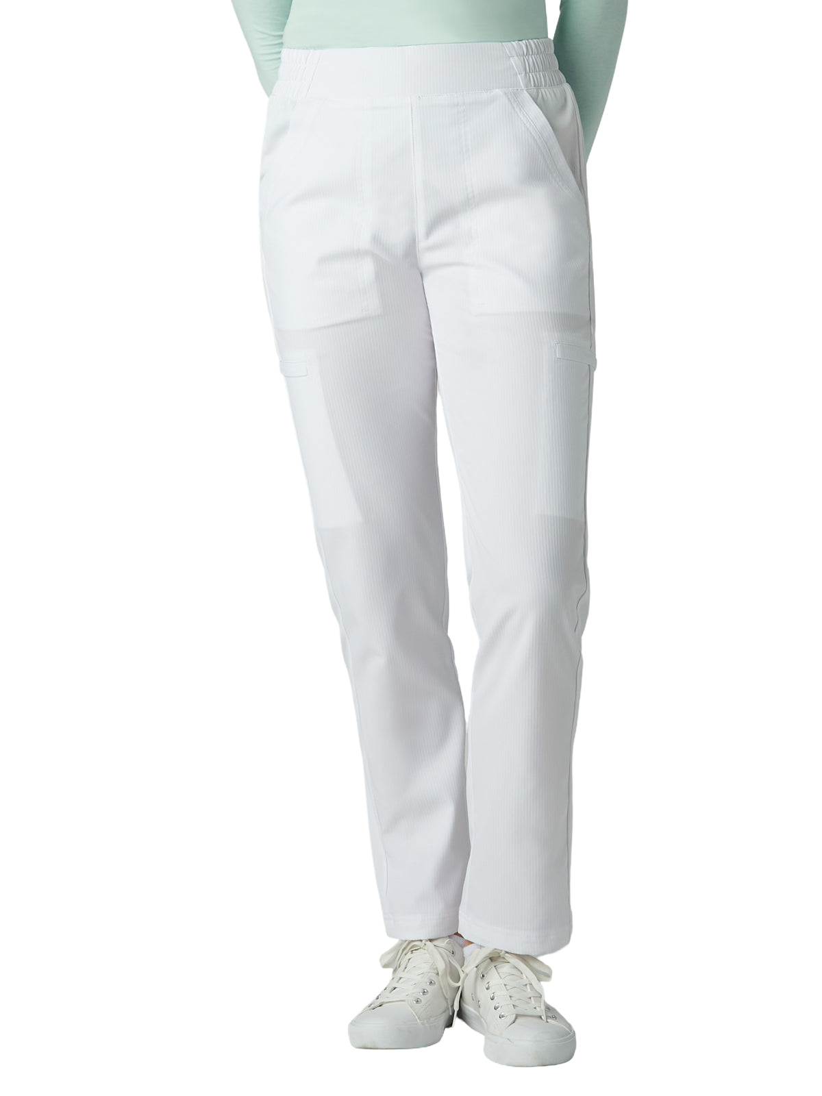Women’s Six-Pocket Chessa Scrub Pant - 786 - White