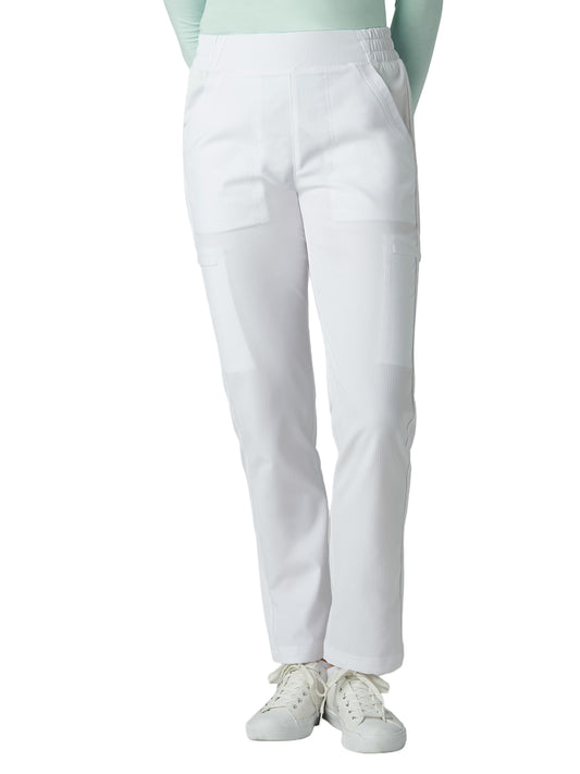 Women’s Six-Pocket Chessa Scrub Pant - 786 - White