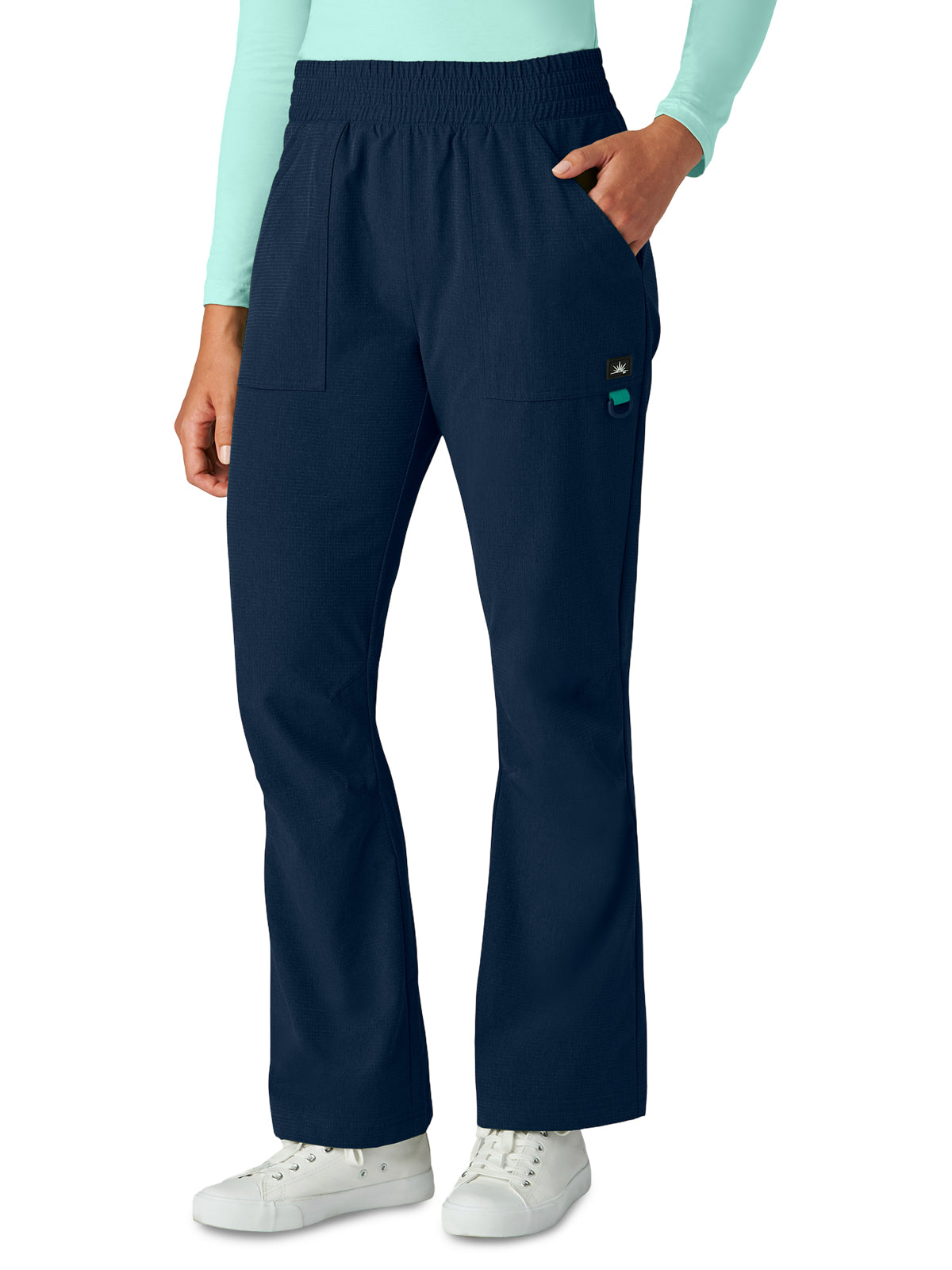 Women's Six-Pocket Bootcut Rory Scrub Pant - 788 - Navy