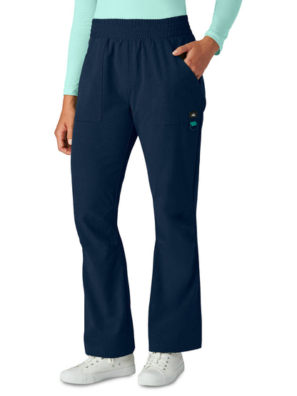 Women's Six-Pocket Bootcut Rory Scrub Pant - 788 - Navy
