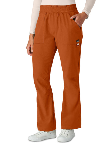 Women's Six-Pocket Bootcut Rory Scrub Pant - 788 - Dark Copper