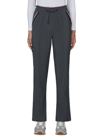 Women's Five-Pocket Wide-leg Raelynn Scrub Pant - 789 - Charcoal