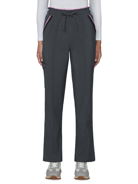 Women's Five-Pocket Wide-leg Raelynn Scrub Pant - 789 - Charcoal