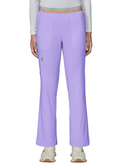 Women's Five-Pocket Flared Scrub Pant - 790 - French Lavender