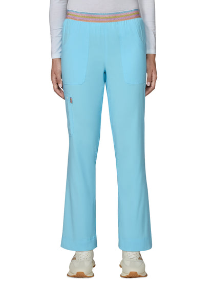 Women's Five-Pocket Flared Scrub Pant - 790 - Sky