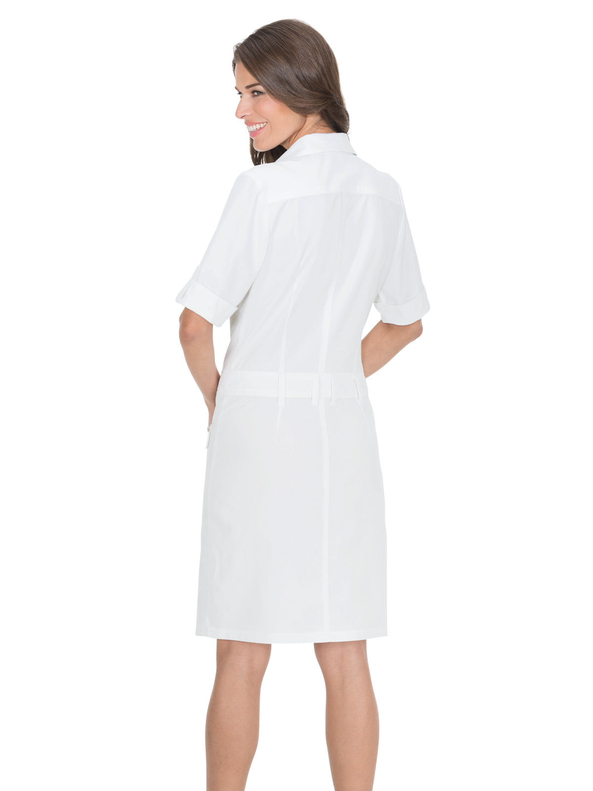 Women's 4-Pocket Button-Front Alexandra Dress - 905 - White