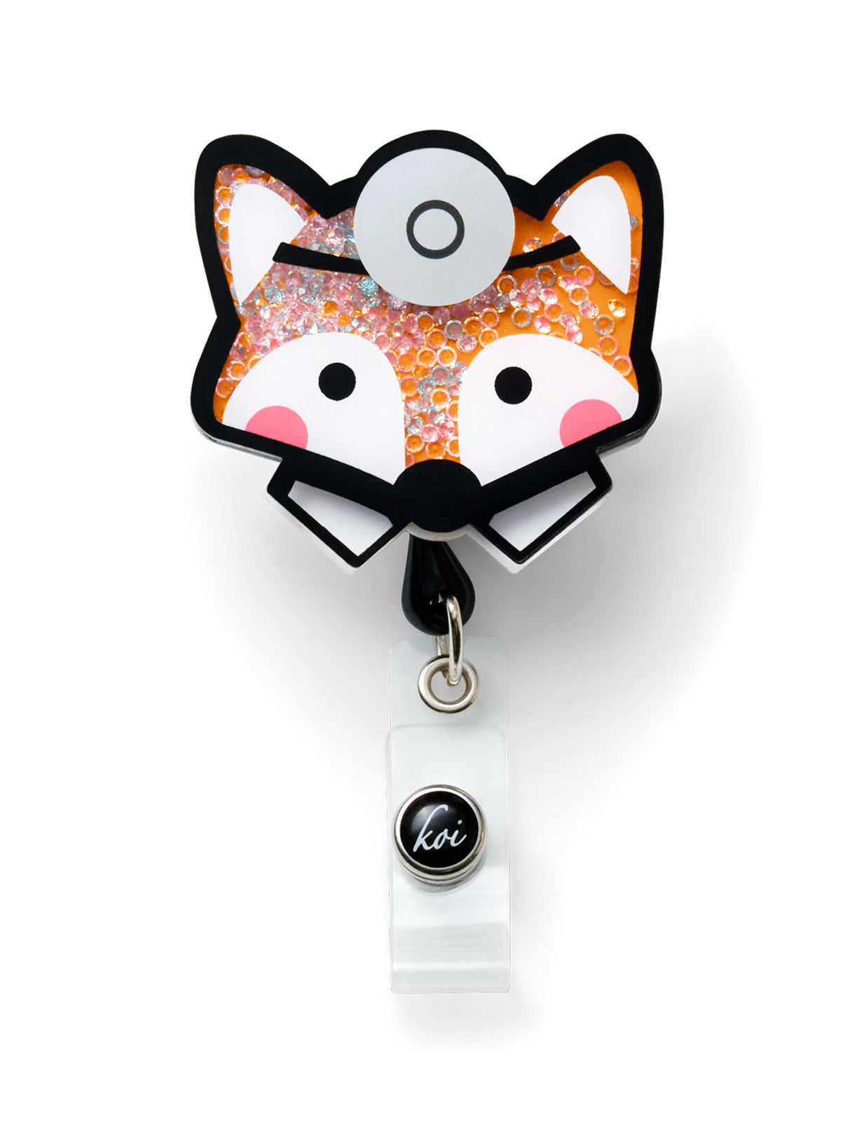 Shaker-Style ID Badge Reel - A156 - Fantastic Dr. Fox