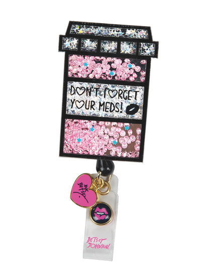 Retractable Cord With Snap Badge Holder Badge Reel - BA156 - Pill Box