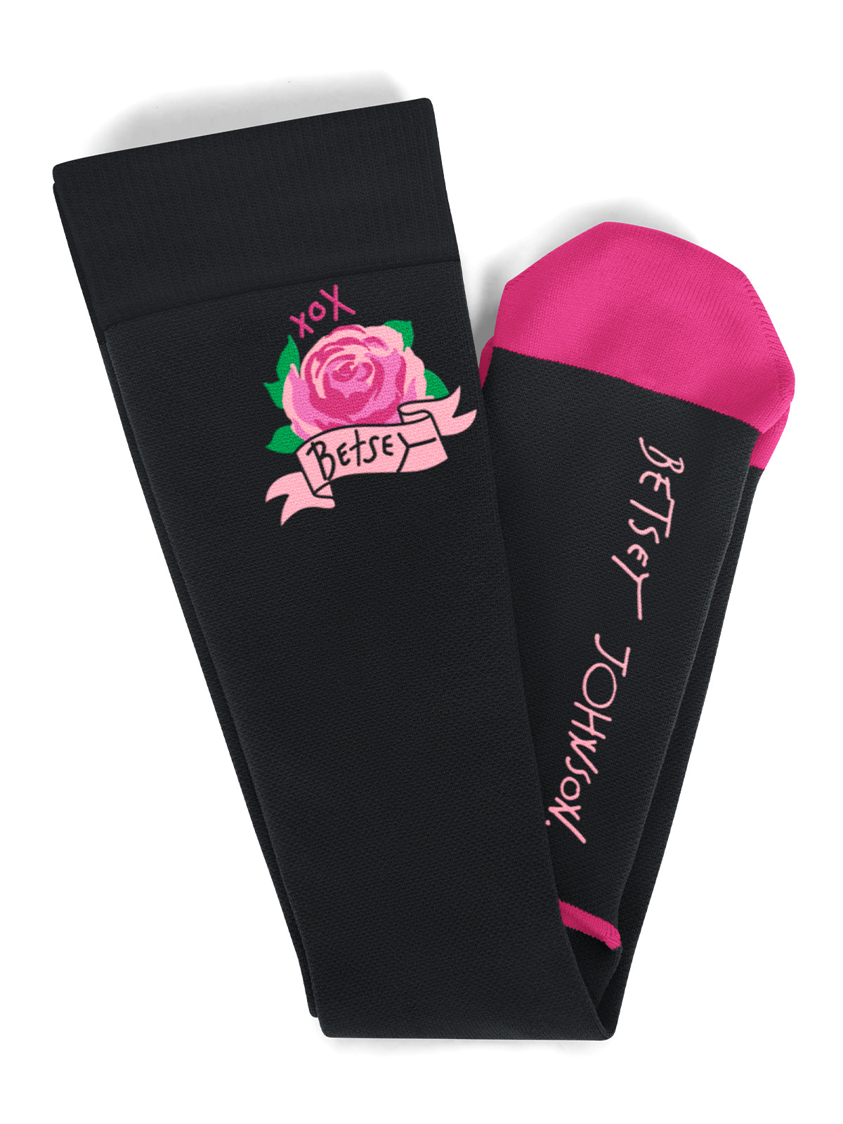Women's 15-20 mmhg Compression Socks, 2 pairs - BA179 - Leopard Flora