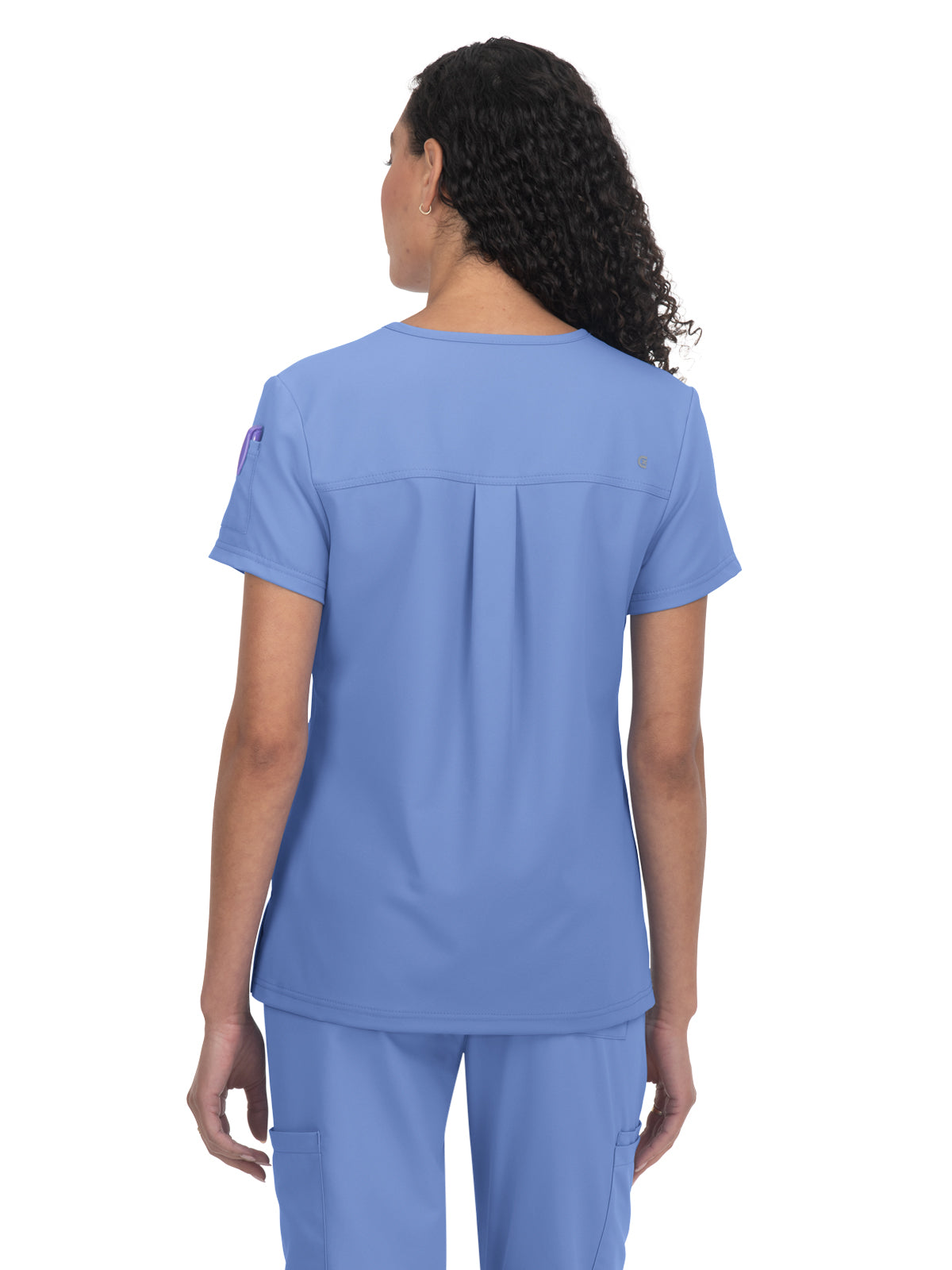 Women's 3-Pocket V-Neck Cardi Scrub Top - C101 - True Ceil