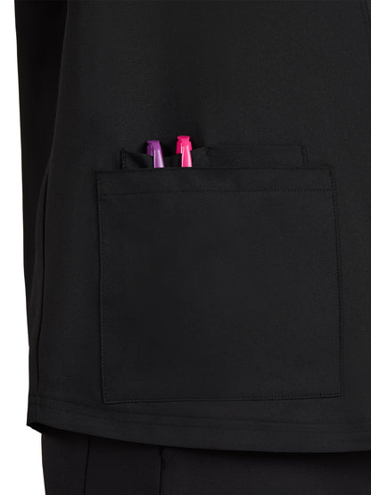 Men's 3-Pocket Zipper-Front Alpha Jacket - C401 - Black