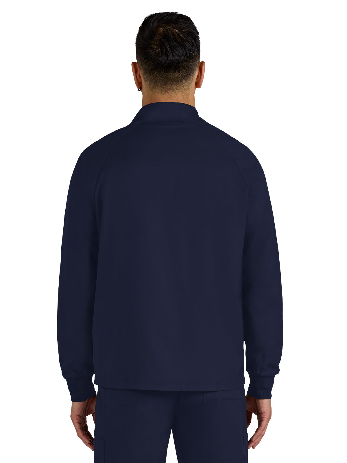 Men's 3-Pocket Zipper-Front Alpha Jacket - C401 - Navy
