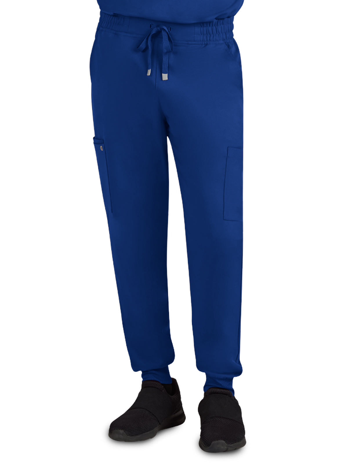 Men's Drawstring Elastic Waist Connective Jogger Scrub Pant - C600 - Galaxy