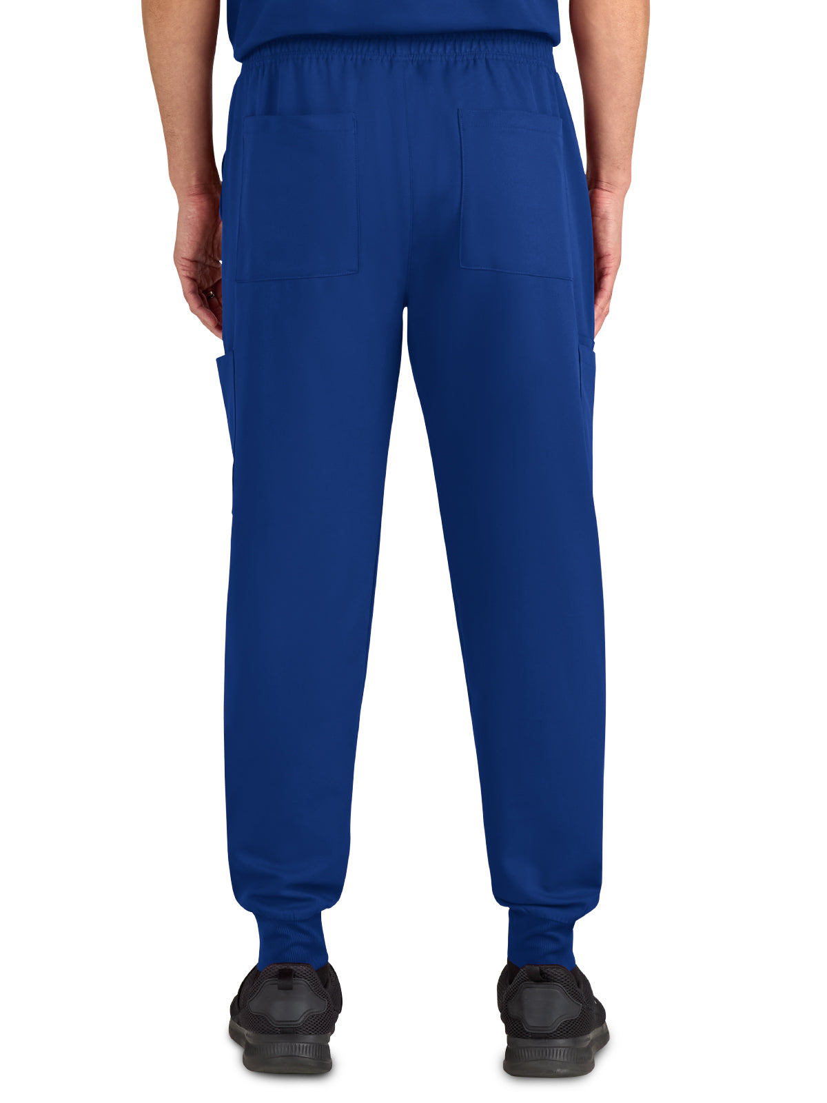 Men's Drawstring Elastic Waist Connective Jogger Scrub Pant - C600 - Galaxy