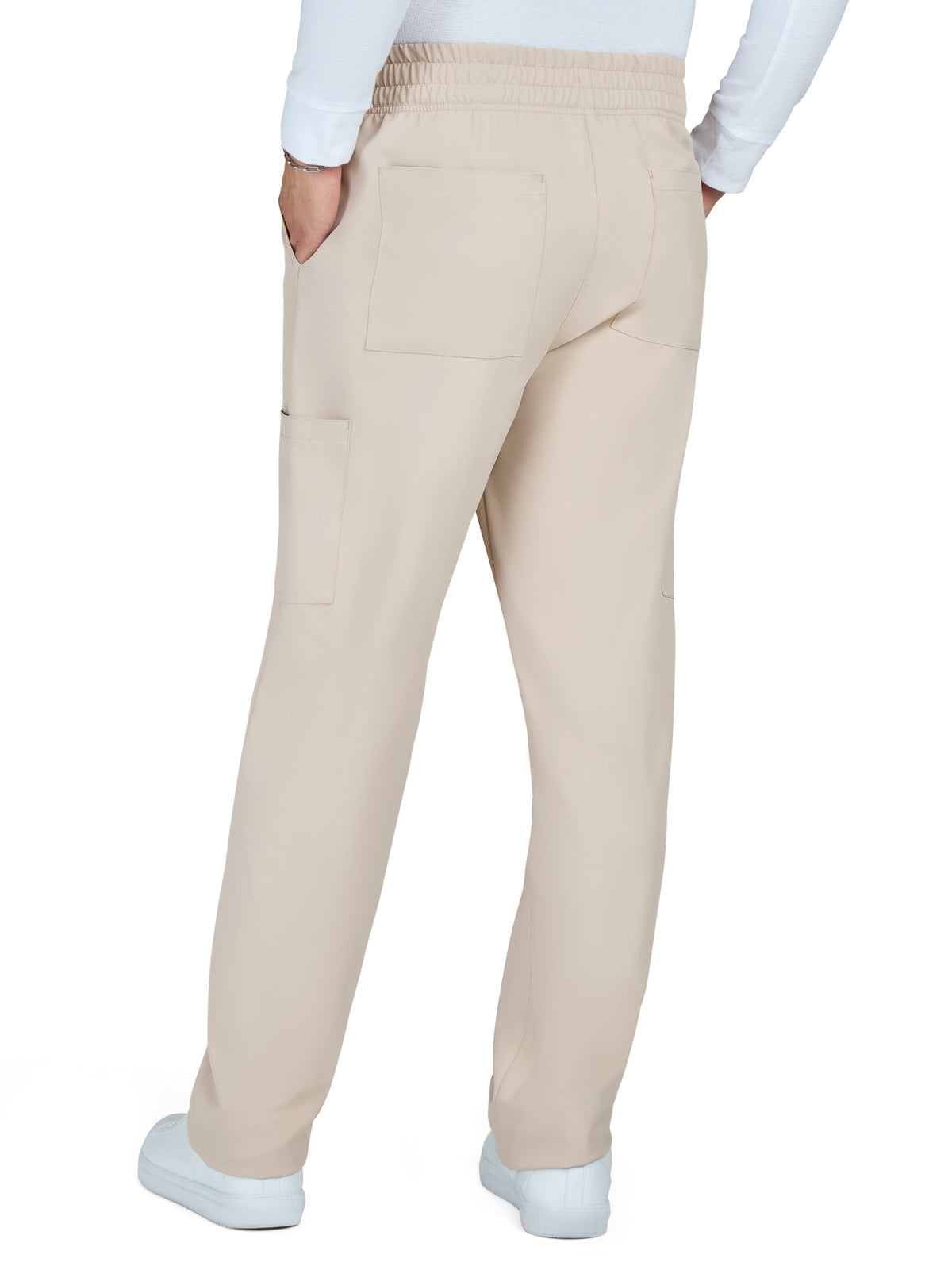 Men's 6-Pocket Drawstring Elastic Waist Neuro Pant - C601 - Khaki
