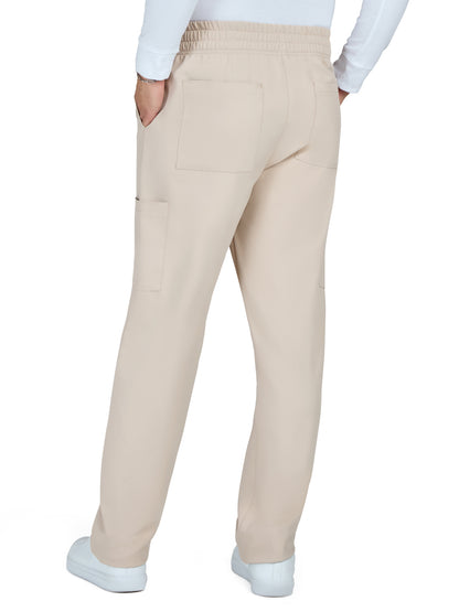Men's 6-Pocket Drawstring Elastic Waist Neuro Pant - C601 - Khaki