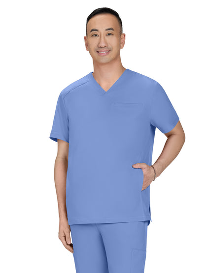 Men's Three-Pocket Stasis Scrub Top - C652 - True Ceil