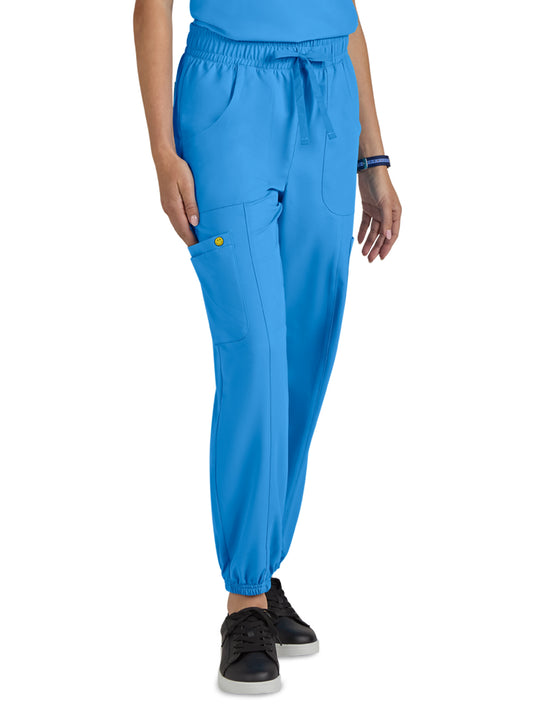 Women's 7-Pocket Jolly Jogger Scrub Pant - S700 - Power Blue