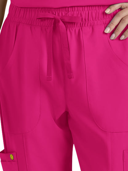 Women's 7-Pocket Jolly Jogger Scrub Pant - S700 - Elevated Pink