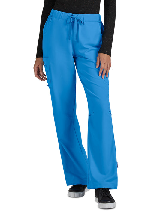 Women's 7-Pocket Jubilant Scrub Pant - S701 - Power Blue