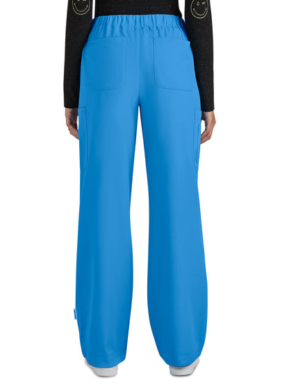 Women's 7-Pocket Jubilant Scrub Pant - S701 - Power Blue