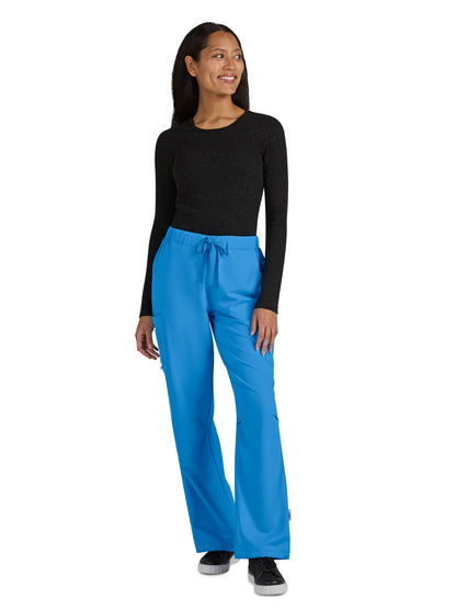 Women's 7-Pocket Jubilant Scrub Pant - S701 - Power Blue