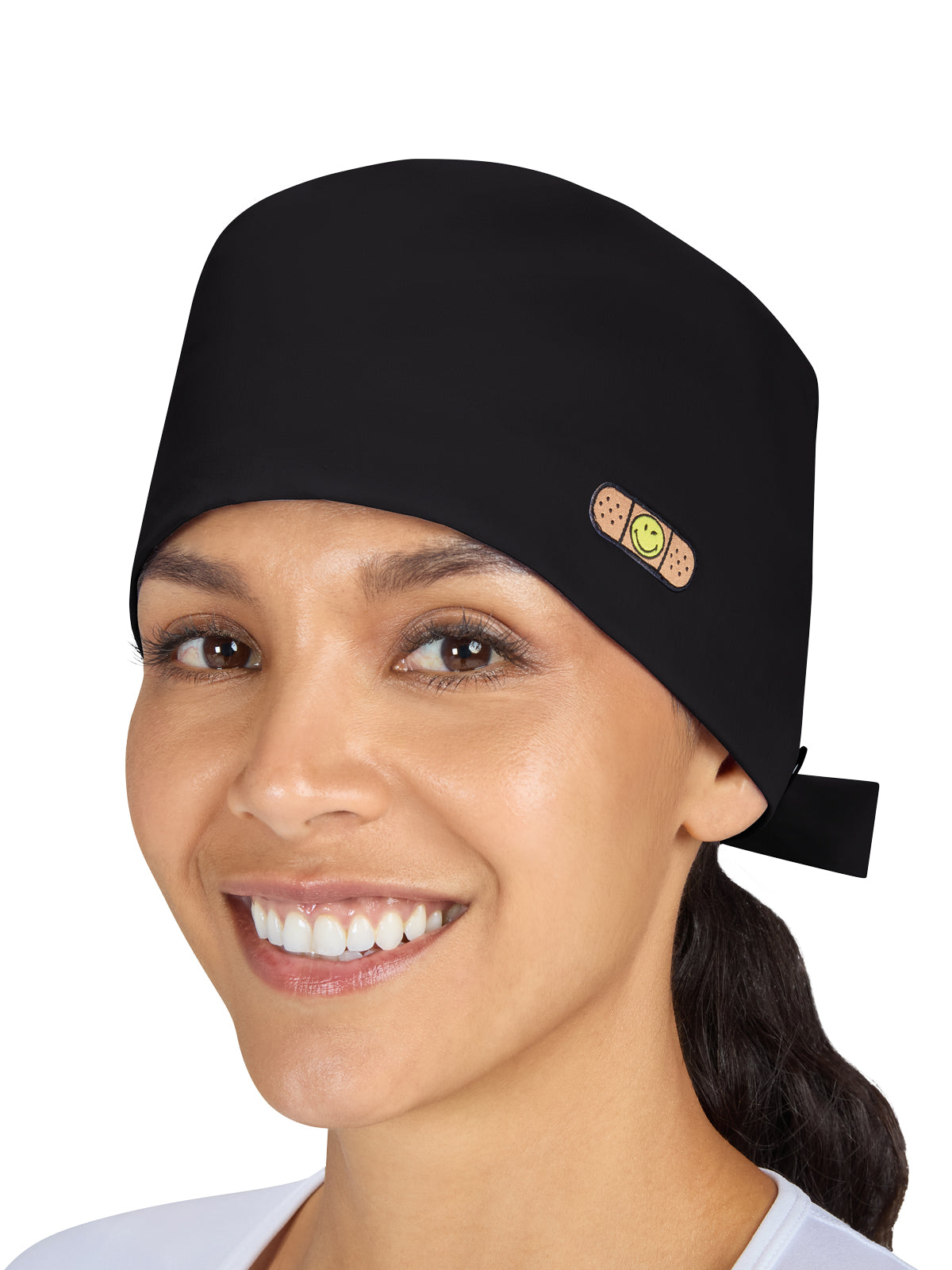 Women's Smiling All Around Skull Cap - SA174 - Black