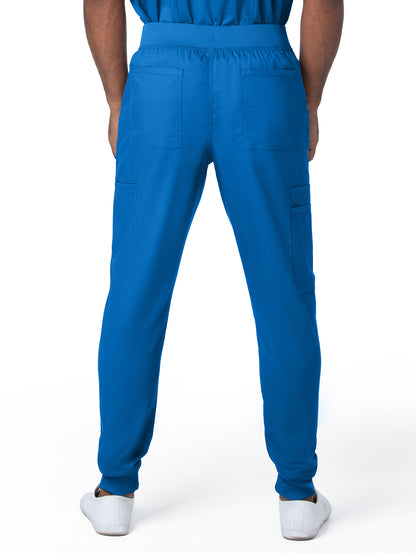 Men's 7-Pocket Zipper Fly Jogger Scrub Pant - 2100PRV - Royal