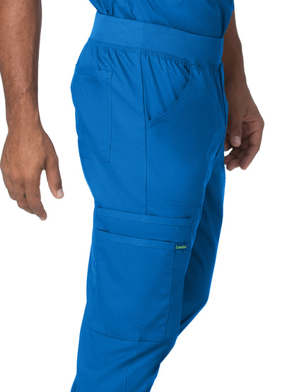 Men's 7-Pocket Zipper Fly Jogger Scrub Pant - 2100PRV - Royal