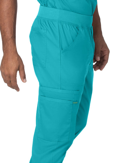 Men's 7-Pocket Zipper Fly Jogger Scrub Pant - 2100PRV - Teal