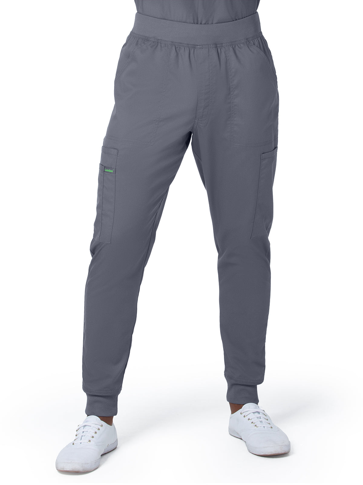 Men's 7-Pocket Zipper Fly Jogger Scrub Pant - 2100PRV - Steel