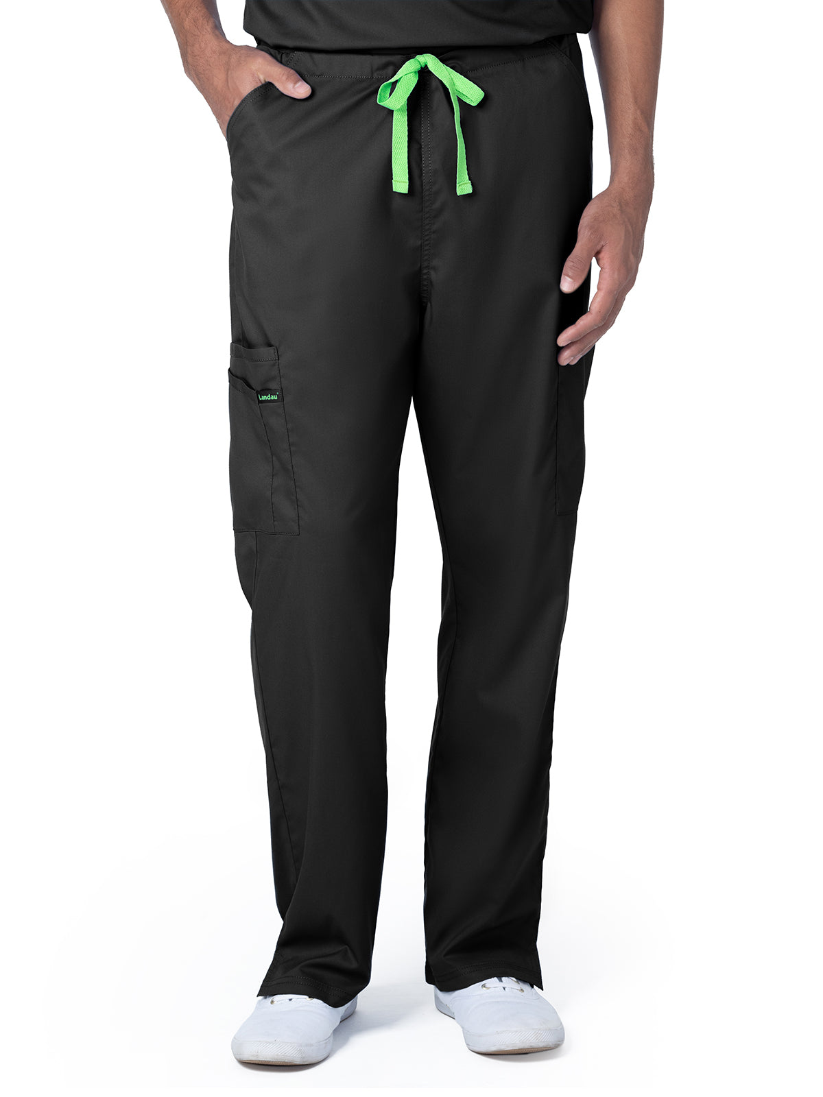 Unisex Six-Pocket Straight Leg Cargo Pant - 2104 - Black