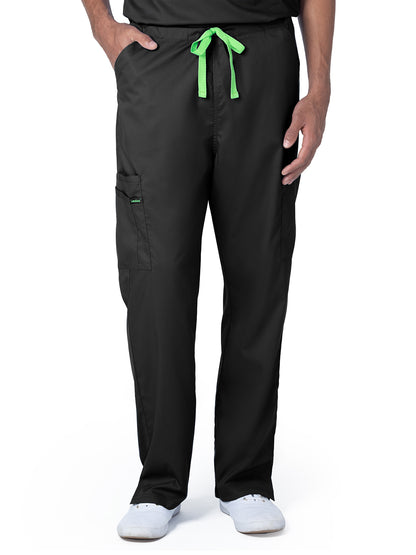 Unisex Six-Pocket Straight Leg Cargo Pant - 2104 - Black