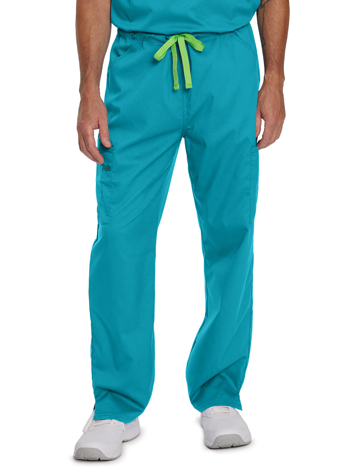 Unisex 6-Pocket Straight Leg Cargo Scrub Pant - 2104 - Teal