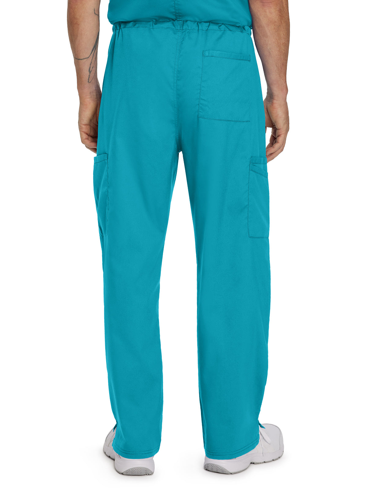 Unisex 6-Pocket Straight Leg Cargo Scrub Pant - 2104 - Teal