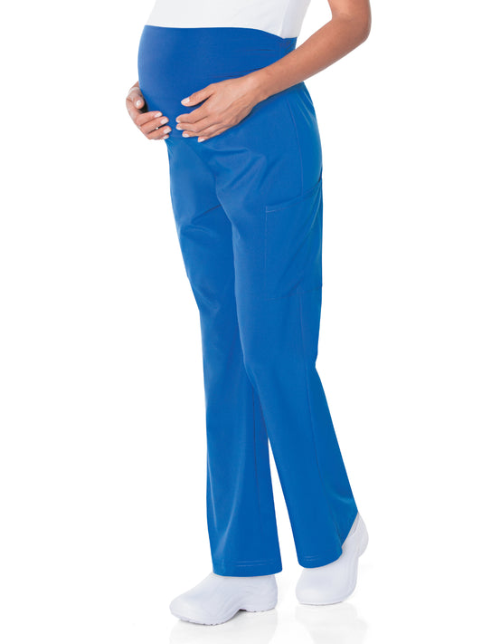 Women's 3-Pocket Bootcut Maternity Scrub Pant - 2399 - Royal