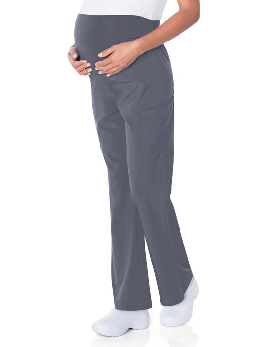 Women's 3-Pocket Bootcut Maternity Scrub Pant - 2399 - Steel