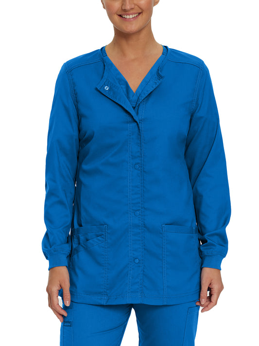 Women's Three-Pocket Snap Front Jacket - 3038 - Royal