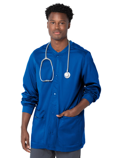 Men's 3-Pocket Crew Neck Warm-Up Jacket - 3170 - Galaxy