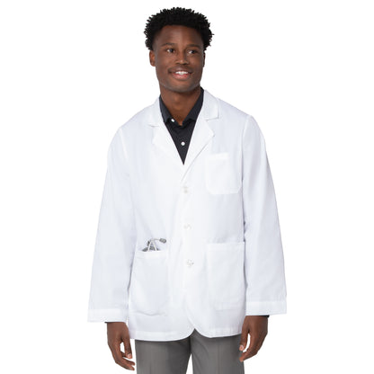 Men's Five-Pocket 31" Consultation Lab Coat - 3224 - White