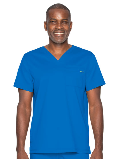 Unisex Two-Pocket Tuckable V-Neck Top - 4259 - Royal