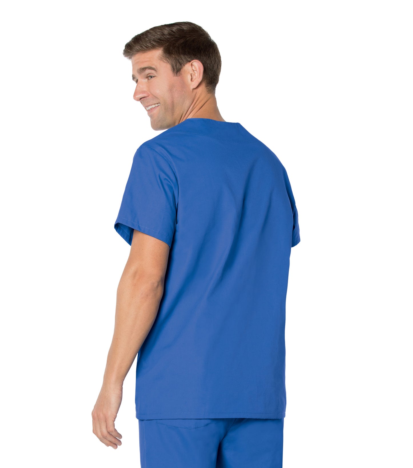 Men's 5-Pocket V-Neck Scrub Top - 7489 - Royal Blue