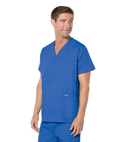 Men's 5-Pocket V-Neck Scrub Top - 7489 - Royal Blue