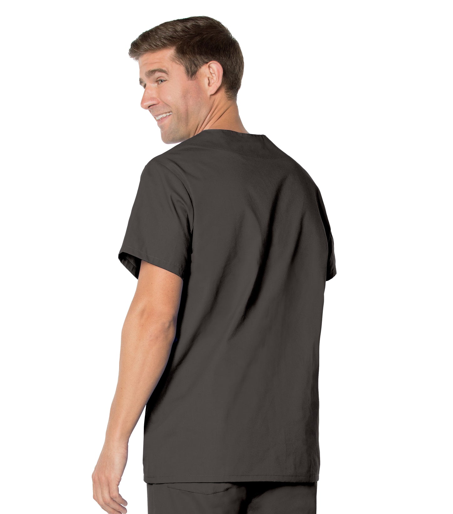 Men's 5-Pocket V-Neck Scrub Top - 7489 - Black