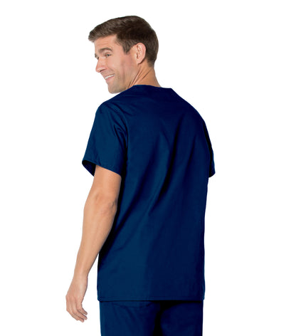 Men's 5-Pocket V-Neck Scrub Top - 7489 - Navy