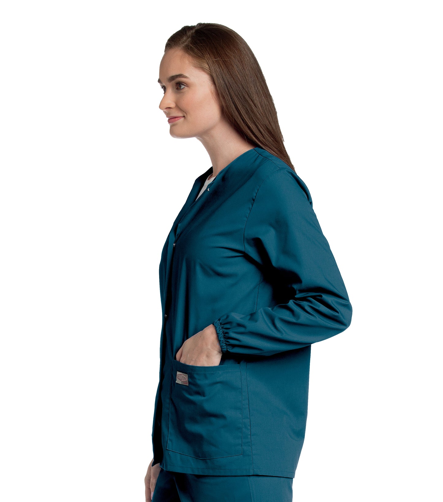 Women's 2-Pocket Scrub Jacket - 75221 - Caribbean